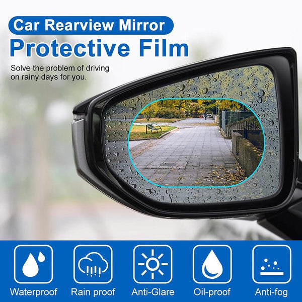 2 Pcs Car Rearview Mirror Anti-Fog Film